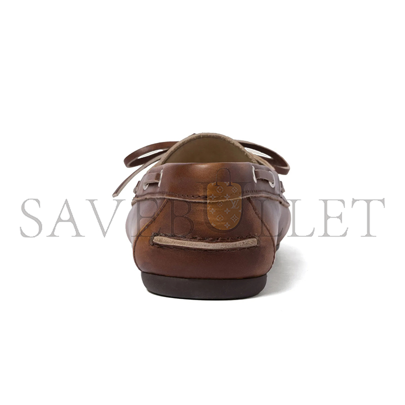 M1v M1v white unlined bleached leather boat shoes 5d123e